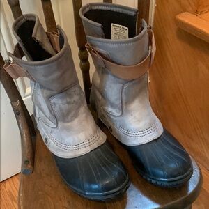 Sorel Two-Tone Leather Boots